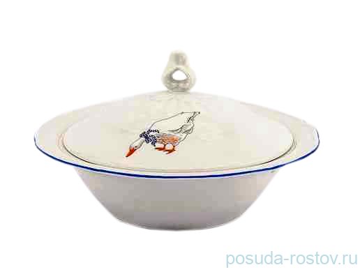 Маслёнка 200 мл круглая Bohemia Porcelan Moritz Zdekauer 1810 s.r.o. "Офелия /Гуси" / 057852 Маслёнка 200 мл круглая Bohemia Porcelan Moritz Zdekauer 1810 s.r.o. "Офелия /Гуси" / 057852