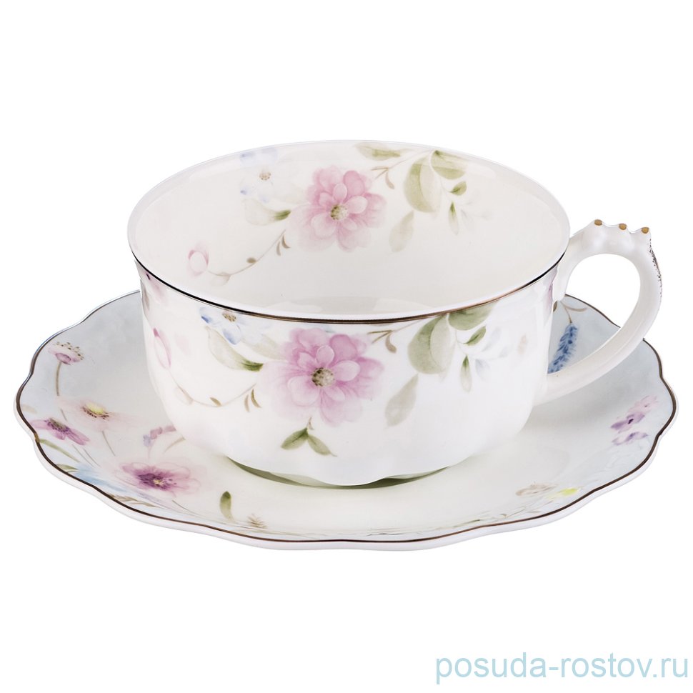 Чайная пара 375 мл 1шт "Луговые цветы"  / 189224