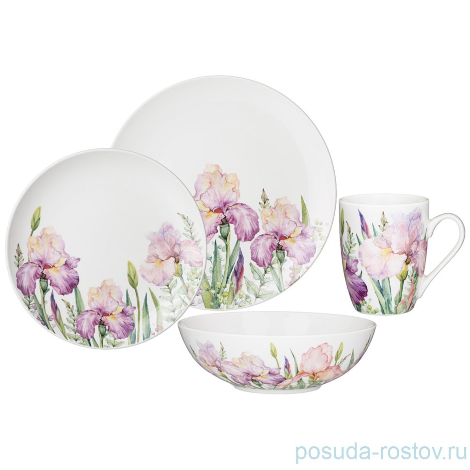 Столовый сервиз 16 предметов на 4 персоны "Iris" / 251012 Столовый сервиз 16 предметов на 4 персоны "Iris" / 251012