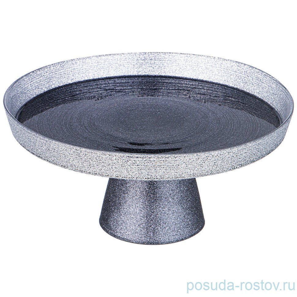 Блюдо 21 см круглое н/н "Miracle black silver" / 332729