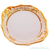 Пирожковая тарелка 28 см &quot;Веймар /Симфония /Золотая&quot; / 012305