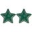 Набор тарелок 14 см 2 шт Звезда &quot;Celebration /Зелёный&quot; / 268822