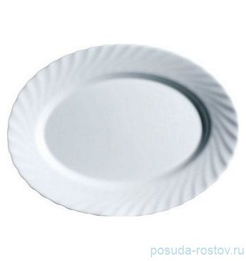 Блюдо 35 см овальное &quot;Трианон /Без декора&quot; / 161429