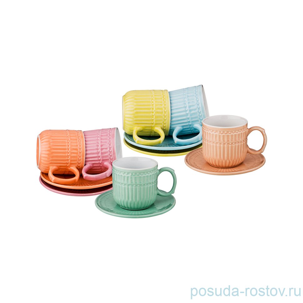 Набор кофейных пар 95 мл 6 шт "Эдельвейс" / 187063