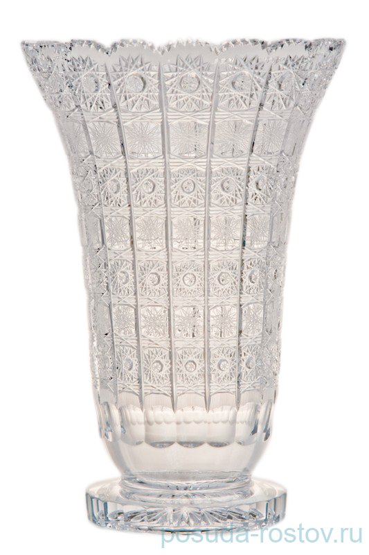 Ваза для цветов 35 см "Хрусталь резной" / 006594