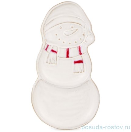 Блюдо 24,2 х 13,1 х 2 см Снеговик &quot;Pine cones&quot; / 379553