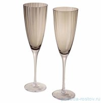 Бокалы для шампанского 290 мл 2 шт &quot;Mirage grey&quot; / 343527