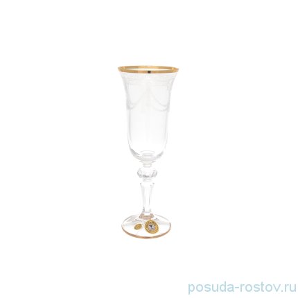 Бокалы для шампанского 150 мл 6 шт &quot;Лаура /Кружевной узор /золото&quot; / 228377
