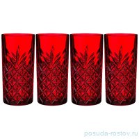 Стаканы для воды 450 мл 4 шт &quot;Timeless /Бордо&quot; / 191485
