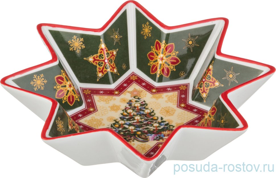 Салатник 17 х 4 см Звезда "Christmas Collection /Ёлка" / 192331