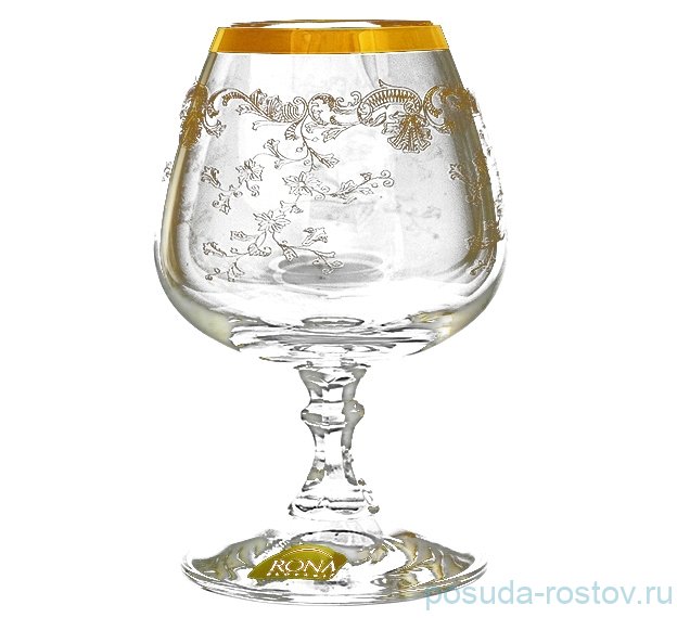 Бокалы для бренди 280 мл 6 шт "Алекс /Золотой вьюнок" / 018504 Бокалы для бренди 280 мл 6 шт "Алекс /Золотой вьюнок" / 018504