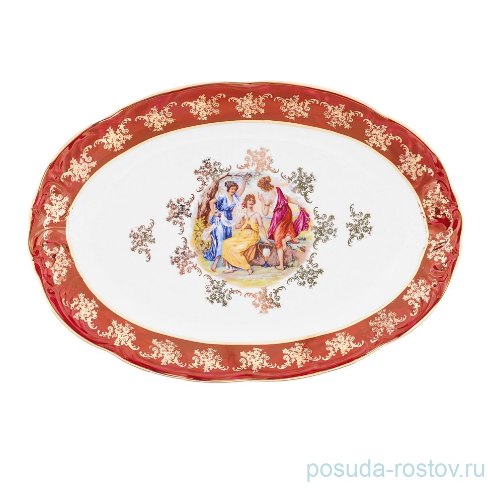 Блюдо 38 см овальное "Фредерика /Мадонна красная" / 167680