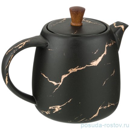 Заварочный чайник 850 мл &quot;Золотой мрамор /Черный&quot; / 251428