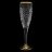 Бокалы для шампанского 180 мл 6 шт &quot;NICOLETTE /Отводка золото&quot; хрусталь Йиглава / 148193