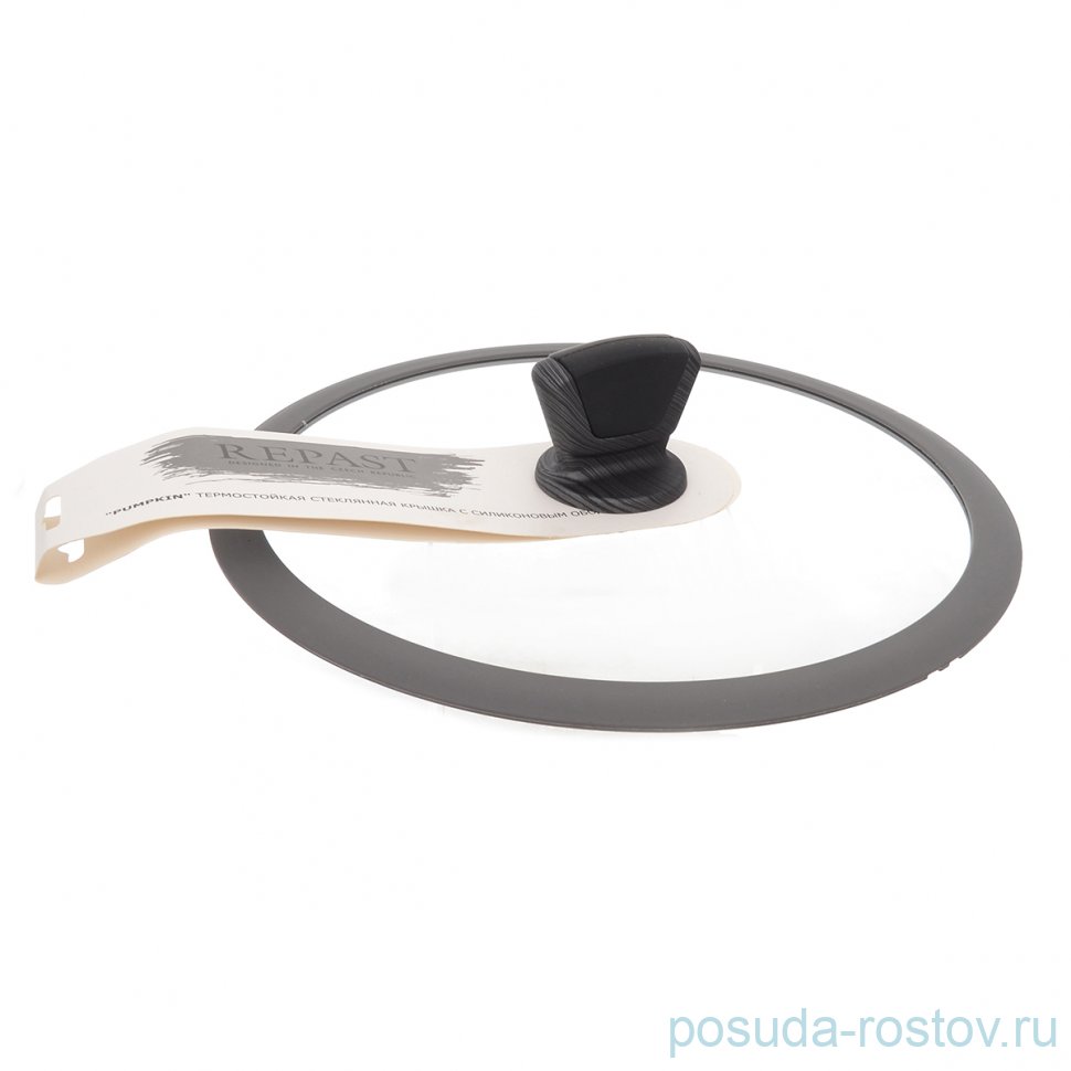 Крышка 30 см с силиконовым ободом термостойкая "Pumpkin" / 247932 Крышка 30 см с силиконовым ободом термостойкая "Pumpkin" / 247932