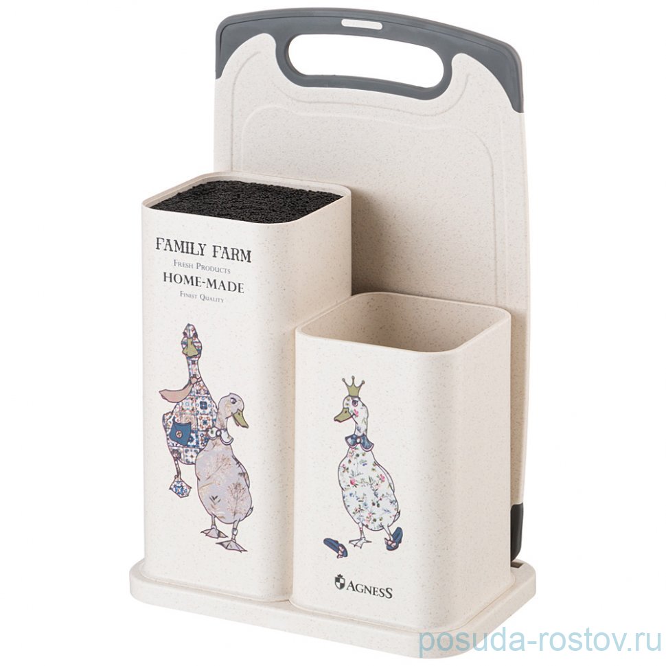 Набор 2 предмета (подставка двойная и доска) "Famely farm" / 341790 Набор 2 предмета (подставка двойная и доска) "Famely farm" / 341790