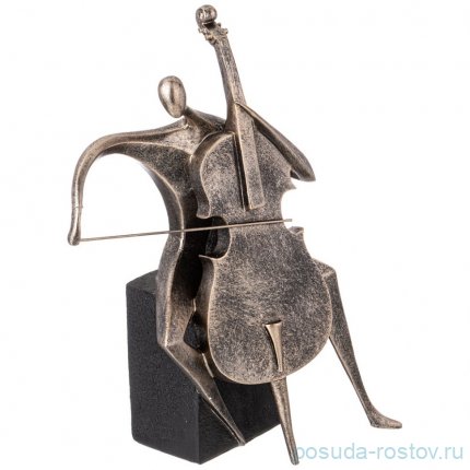 Фигурка декоративная абстракция. виолончелист 25,3х13,8х32 см / 345675