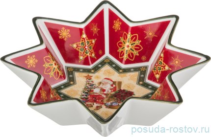 Салатник 17 см звезда &quot;christmas collection /санта-клаус&quot; / 192332