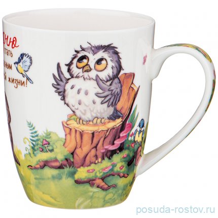 Кружка 400 мл &quot;желаем счастья!&quot; / 227333