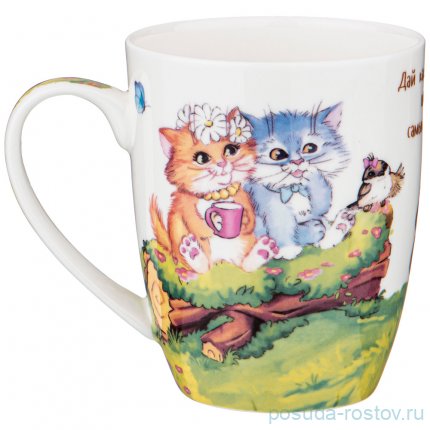 Кружка 400 мл &quot;желаем счастья!&quot; / 227333