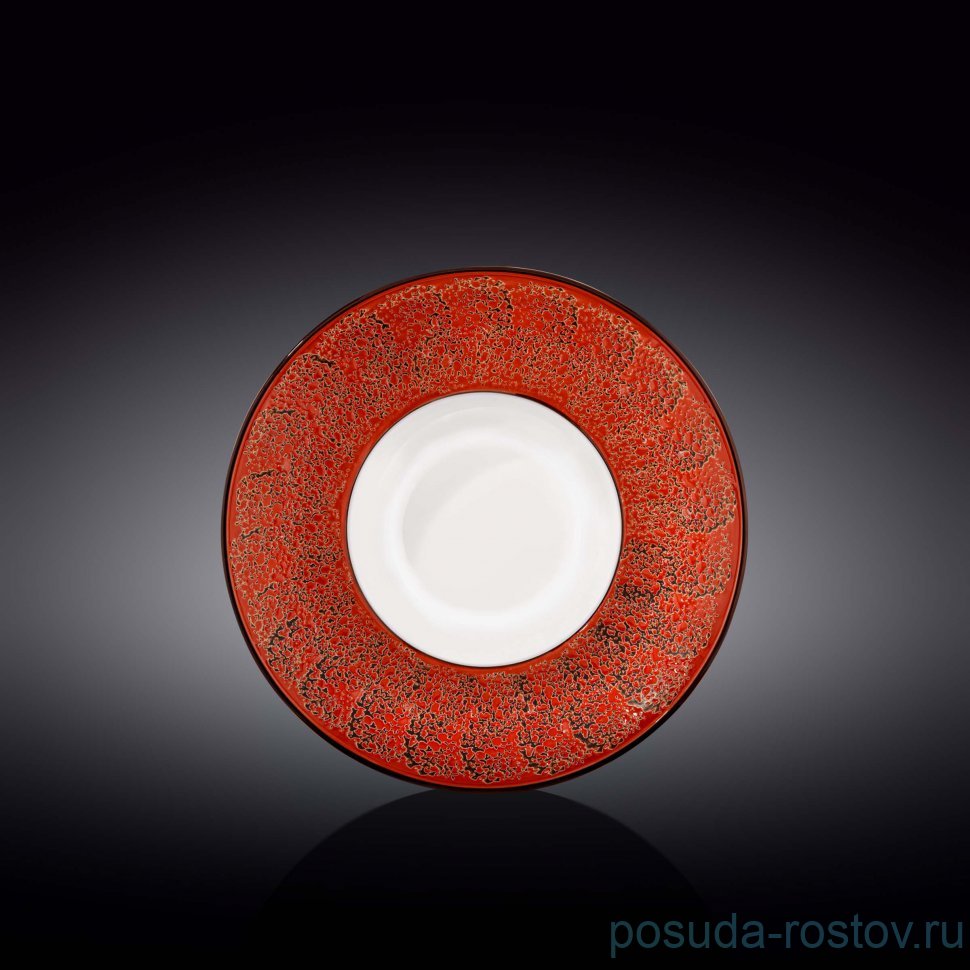Тарелка 22,5 см глубокая красная "Splash" / 261404 Тарелка 22,5 см глубокая красная "Splash" / 261404