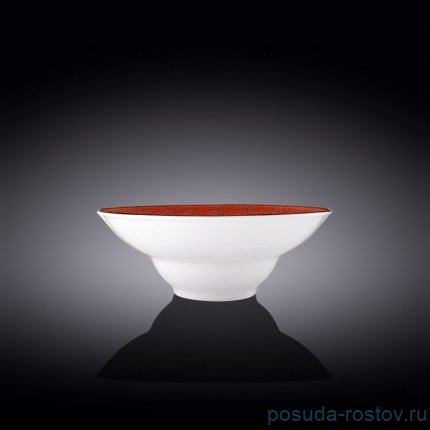 Тарелка 22,5 см глубокая красная &quot;Splash&quot; / 261404