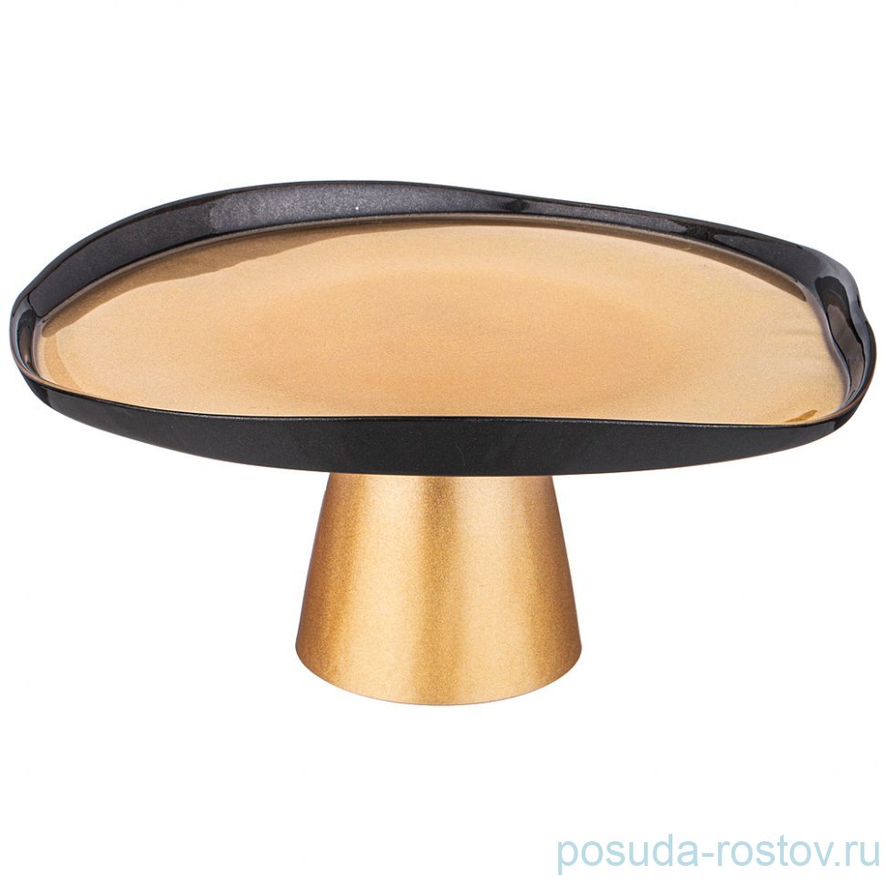 Блюдо 28 см фигурное н/н "Bohemia gold" / 332742