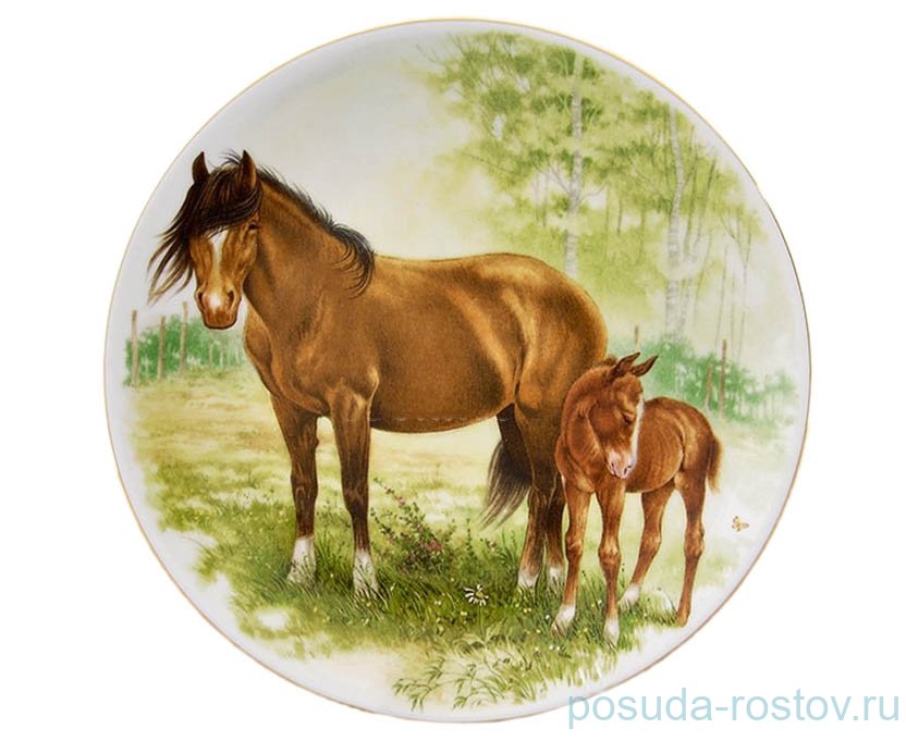 Тарелка декоративная 21 см настенная "Лошади" 3 / 158863 Тарелка декоративная 21 см настенная "Лошади" 3 / 158863