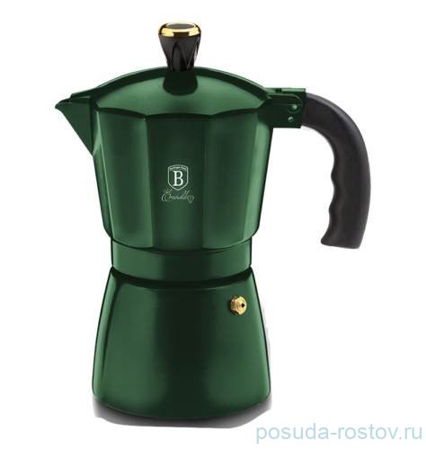 Гейзерная кофеварка на 6 чашек Berlinger Haus "Emerald Collection" / 280700 Гейзерная кофеварка на 6 чашек Berlinger Haus "Emerald Collection" / 280700