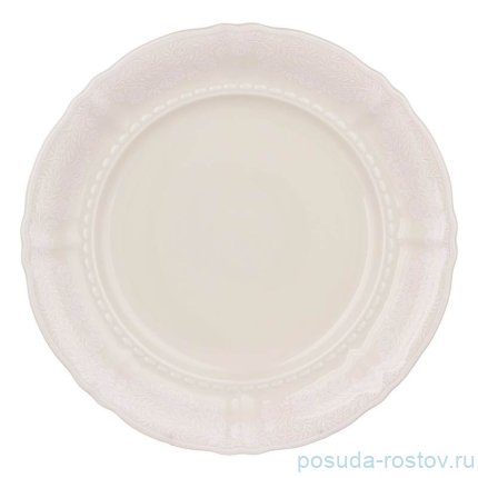 Блюдо 32 см круглое &quot;Соната /Белый узор /СК&quot; / 323249