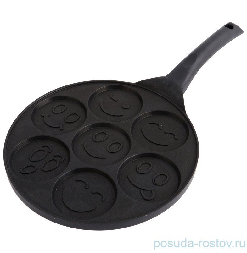 Сковорода 26,5 см на 7 порций антипригарное покрытие "Смайл /Agness" / 196120