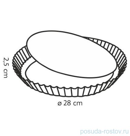Форма для выпечки с волнистыми краями d-28 см &quot;Tescoma /DELÍCIA&quot; / 147317