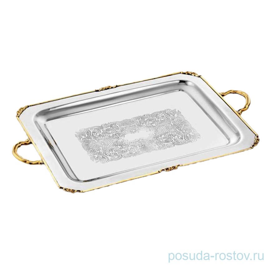 Поднос 51 х 33 см прямоугольный с ручками "Black Pearl"  / 288066