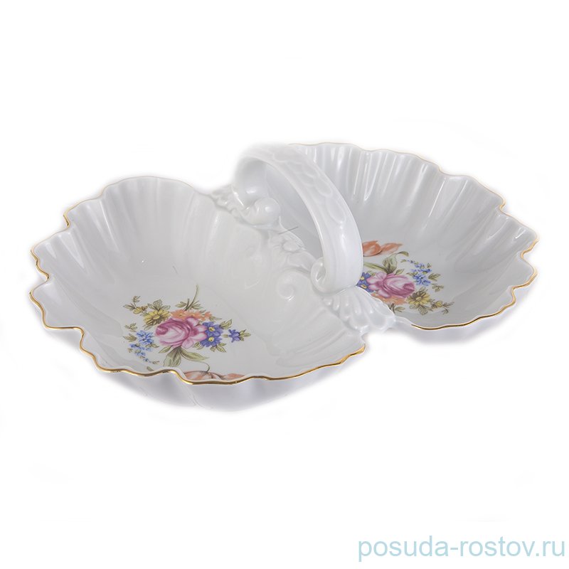 Менажница 28 см 2-х секционная CESKY PORCELAN A.S. "Полевой цветок" / 140981 Менажница 28 см 2-х секционная CESKY PORCELAN A.S. "Полевой цветок" / 140981