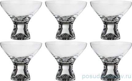 Креманки/мартинки 330 мл 6 шт &quot;Самба /Без декора&quot; / 021800