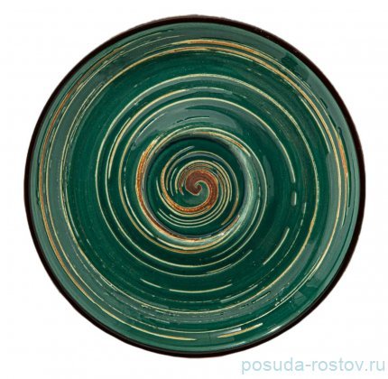 Блюдце 14 см зелёное &quot;Spiral&quot; / 261644