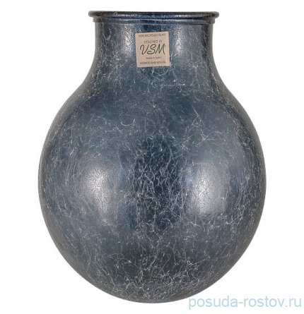 Ваза для цветов 36 см синяя &quot;Silk&quot; (инд.упаковка) / 292103