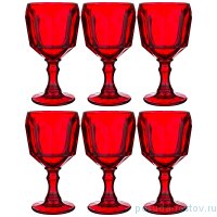 Бокалы для вина 400 мл 6 шт красные &quot;Muza Color /Рокки&quot; / 193002