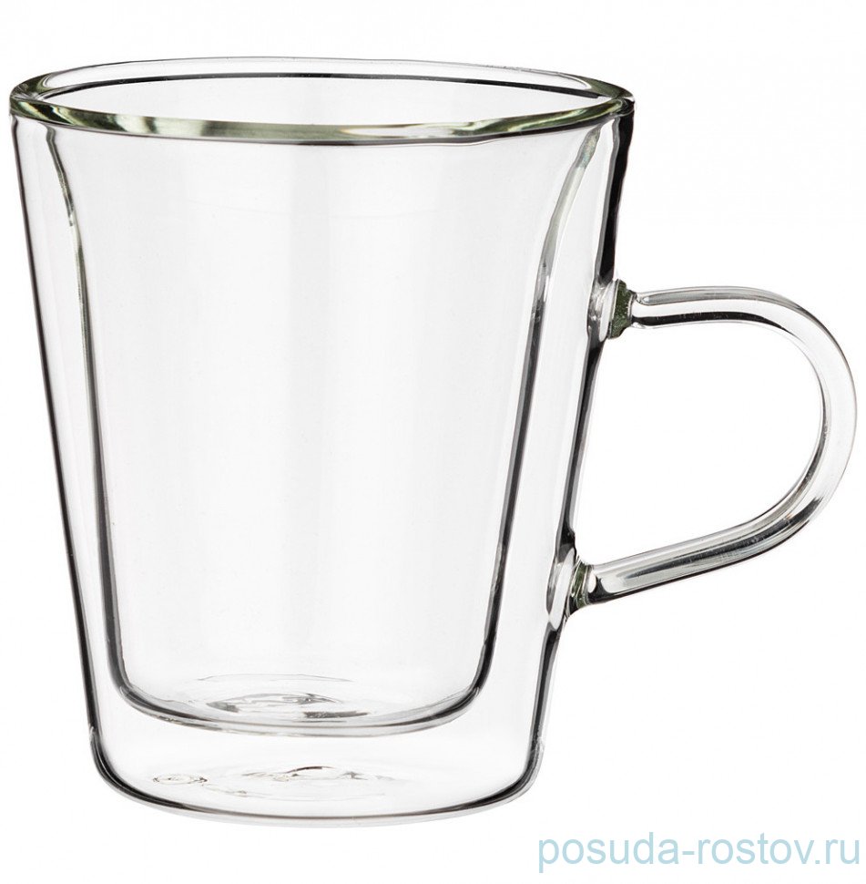 Кружка 200 мл с двойными стенками 8,5  х 9,5 см "Double-wall" / 290415