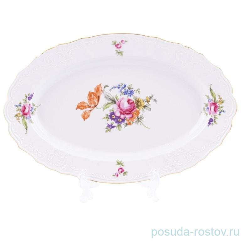 Блюдо 39 см овальное "Бернадотт /Полевой цветок" / 012459 Блюдо 39 см овальное "Бернадотт /Полевой цветок" / 012459