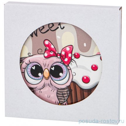 Подставка под горячее 11 х 11 см &quot;забавные совята&quot; / 224824