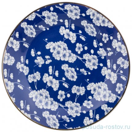 Набор тарелок 20 см 6 шт &quot;сакура /кобальт&quot; / 195030