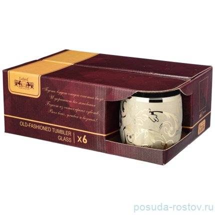 Стаканы для виски 310 мл 6 шт &quot;грейс золотой&quot; / 268392
