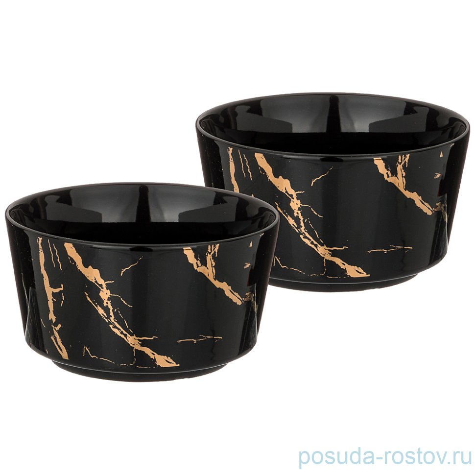 Набор салатников 11,5 см 2 шт "Fantasy /Чёрное" / 206081