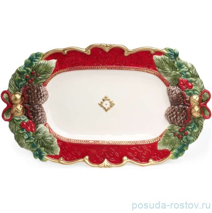 Блюдо 47,5 х 29 х 5,5 см прямоугольное &quot;Шишки&quot; / 379184