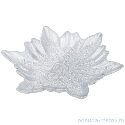 Блюдо 20 см Снежинка &quot;Snow cristal silver&quot; / 262808
