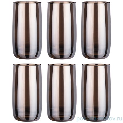 Стаканы для воды 330 мл 6 шт &quot;Горький шоколад&quot; / 252000