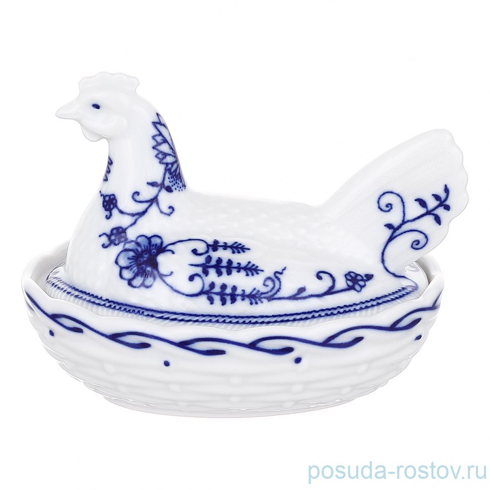 Шкатулка 10 см "Курица /Мэри Энн /Гжель" / 366039