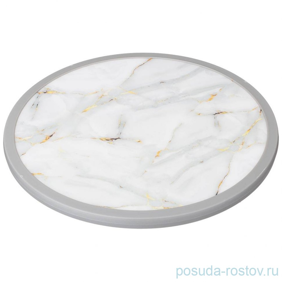 Тортница 31 х 4 см вращающаяся "Fantasy /Белое" / 272794