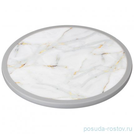 Тортница 31 х 4 см вращающаяся &quot;Fantasy /Белое&quot; / 272794